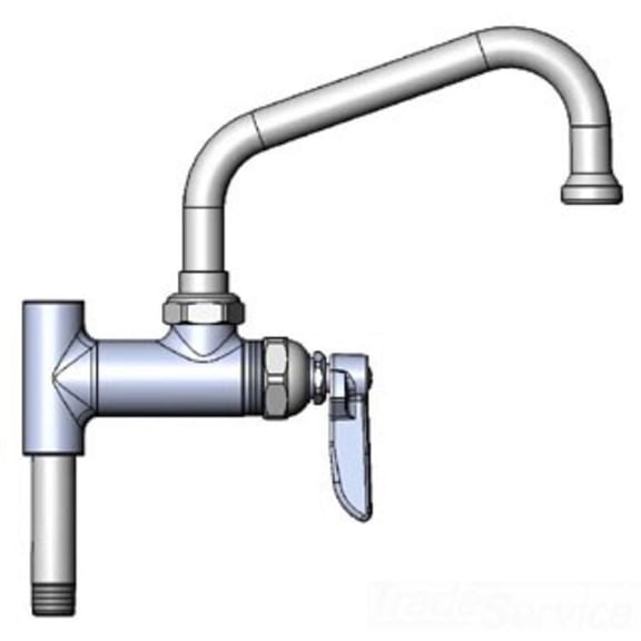 T&S BRASS B-0155-M ADD-ON FAUCET, 6 NOZZLE, LEVER HANDLE (QTY. 6)