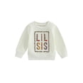 thumbnail image 1 of xiaxaixu Chandails pour Tout-Petites Filles à Manches Longues Col Rond Imprimé Léopard et Lettres Chandails Amples Hauts d'Automne, 1 of 9