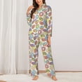 thumbnail image 2 of Sikiie Glazed Donuts Pajamas for Women Set, Womens Pajama Sets, Lounge Sets for Women, 2pjs for Women-Medium, 2 of 7
