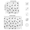 thumbnail image 3 of Line Seagull Bird Dish Drying Mat 18x24 Absorbent Microfiber Draining Rack Pad for Kitchen Counter Sink, 3 of 8
