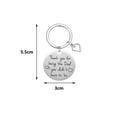 thumbnail image 2 of Daddy Keychain Thank You for Being The Dad You Didn't Have To Be Keyring Father's Day Gift From Daughter Son Key Chain, 2 of 5