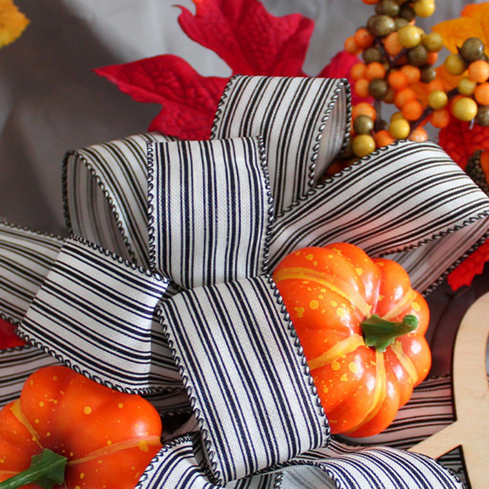 Décoration Automne Citrouille Artificielle Avec Feuilles D'érable - 20x19cm, Pour Table, Intérieur/extérieur (ABS)