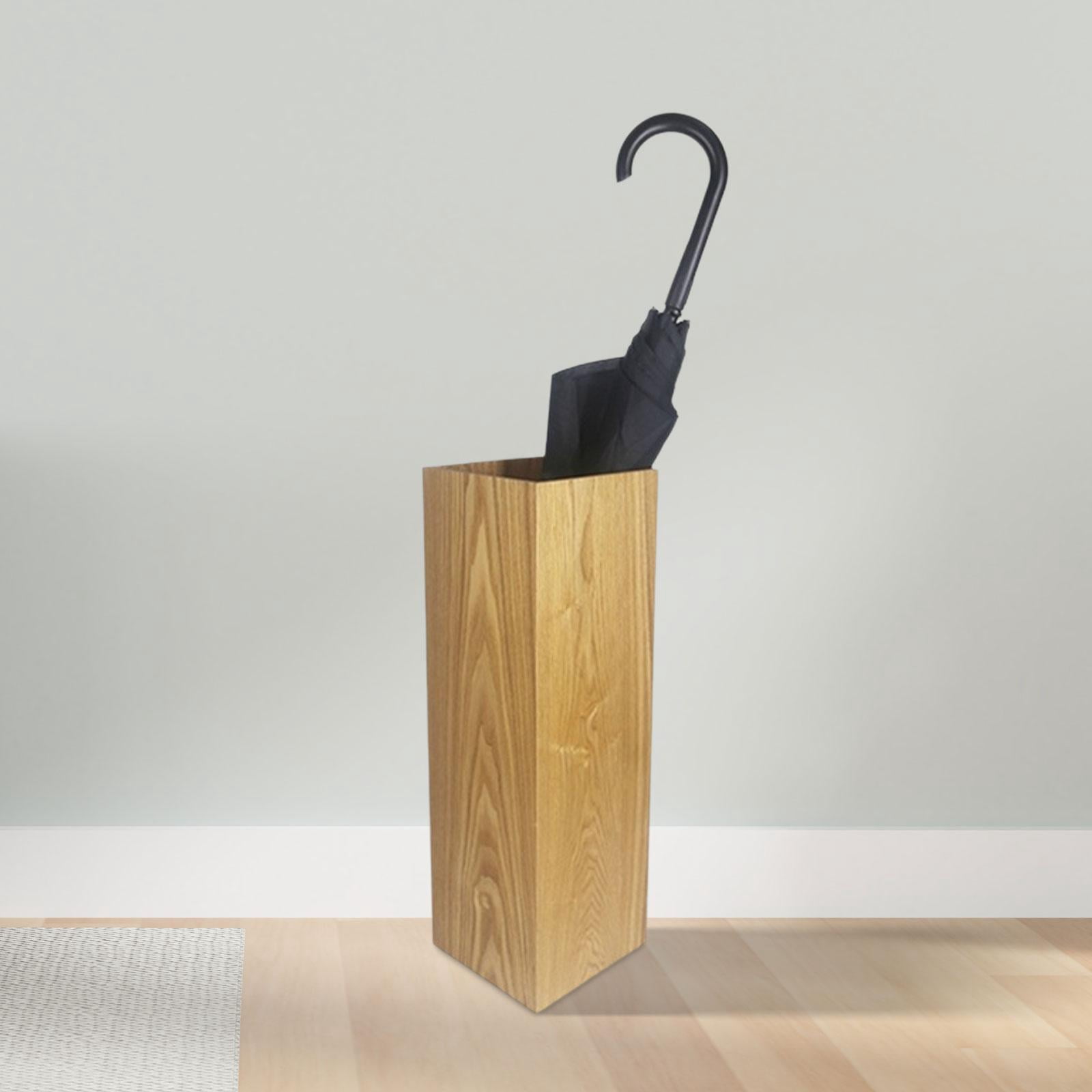 Wooden Umbrella Rack Home Organizer Rustproof Space Saving Convenient Office Portable Vintage Household Umbrella Holder Walking Sticks Stand beige
