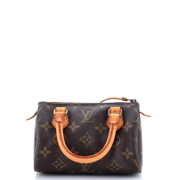 Pre-Owned Speedy Mini HL Handbag Monogram Canvas By Rebag