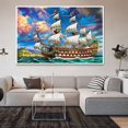 thumbnail image 2 of 5D DIY Diamond Painting Taladro completo Cristal Pintura decorativa Manualidades para la decoración de la pared del hogar Regalo, 2 of 3