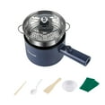 thumbnail image 4 of Olla eléctrica de 1,8 l, aparato de cocina antiadherente, mini sartén eléctrica para saltear, guisar, cocinar al , , ramen y pasta. Azul, 4 of 9