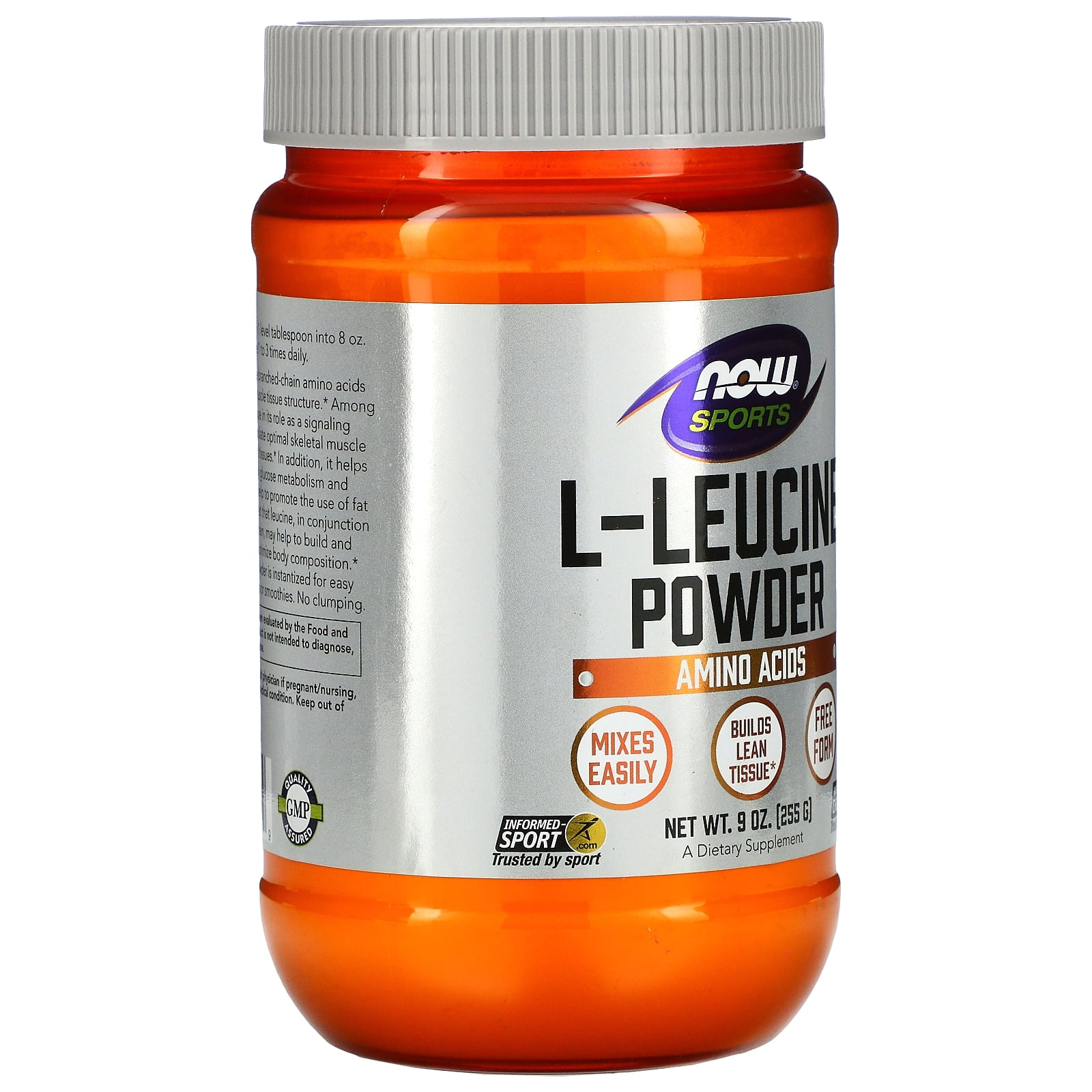 NOW Foods - NOW Sports L-Leucine Amino Acid Powder - 9 oz.