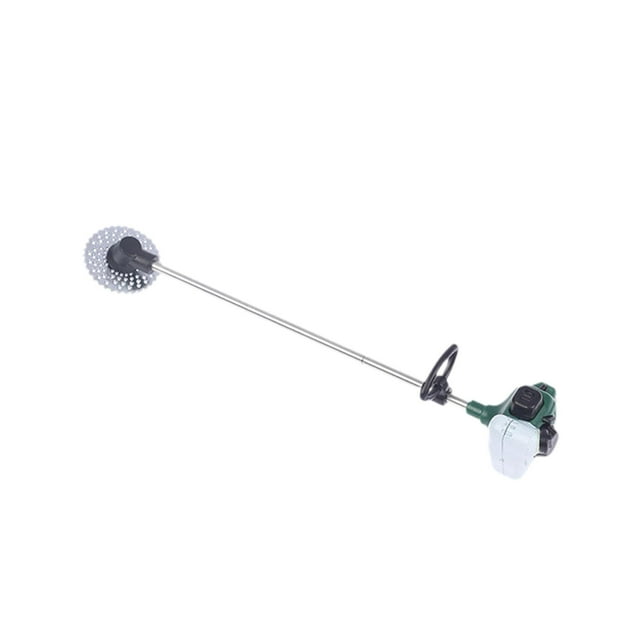 Milaget Mini Chainsaw Lawn Mower 1:12 Scale for Miniature Landscape Micro Scene Gift mower green