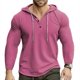 thumbnail image 1 of pstuiky Camisas casuales de manga larga para hombre, Blusa/camisa informal y de moda para hombre, de color liso y con cuello vuelto camisetas de hombre xxxl, 1 of 8