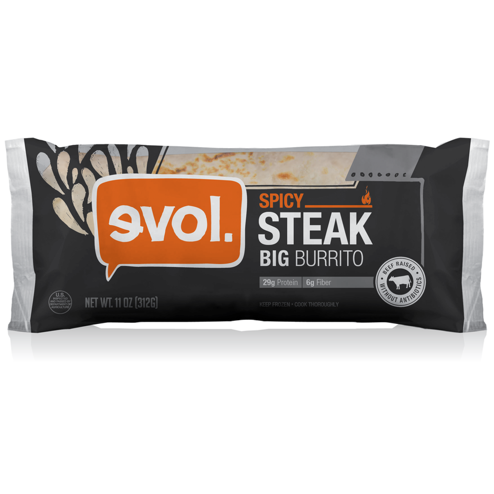 Evol Big Burrito Spicy Steak 11.0Ounce (10 Count)