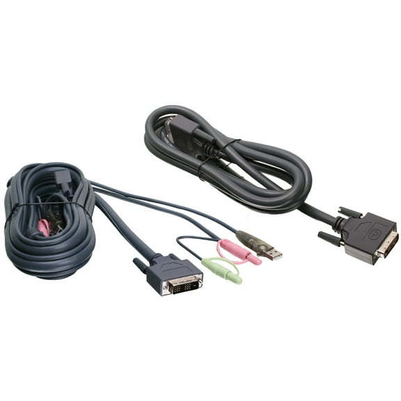 IOGear 6ft Dual View Dual-Link DVI, USB KVM Cable Kit with Audio (TAA Compliant)