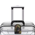 thumbnail image 5 of Naloa Cute Leaf Animal Luggage Tag for Suitcase Leather Baggage Tag with Stainless Steel Loop Privacy Cover for Women Men Girls-4 PCS, 5 of 5