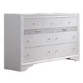 thumbnail image 3 of Chic White 3 Piece Bedroom Set with Eastern King Platform Bed, 3 of 8
