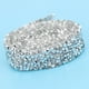 thumbnail image 3 of Cadena de malla de cristal Sailing con diamantes de imitación para adornos de zapatos de vestir de boda 5 yardas plata, 3 of 9