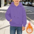 thumbnail image 6 of OJSFQUFP Boys' Hoodie and Winter Cotton Girls' Casual Long Sleeved Top Solid Color Jacket Hoodie, 6 of 6