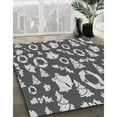 thumbnail image 2 of Ahgly Company Indoor Rectangle Patterned Gray Cloud Gray Area Rugs, 5' x 7', 2 of 6