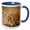 Blue/White, variant on 3drose, Tanzania. Lioness, Cub at Ngorongoro Crater-af45 Rbe0024 - Ralph H. Bendjebar, 11oz Mug