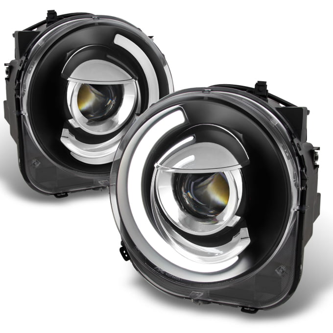 Black 15 16 17 18 Jeep Renegade C-Shape LED Projector Headlight Fit NEW Design