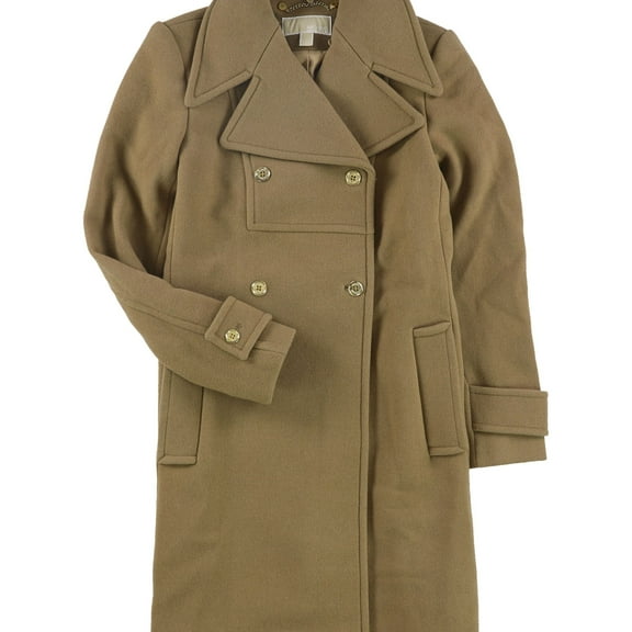 Michael Kors Womens Double Breasted Jacket, Beige, 0