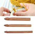 thumbnail image 3 of Ganchos de Crochet Ergonímicos, Ganchos de Tejido de Madera Livianos y Cómodos Cabezales individuales para Suéteres para Guantes, 3 of 7