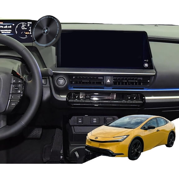 Designed for MagSafe Car Mount for 12.3-inch Screen for Toyota Prius Phone Holder 2026 Prius Phone Mount 15W Fast Wireless Charging Support 2023-present