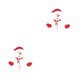 thumbnail image 4 of Moyic Home Hotel Navidad estilo de dibujos animados nevera pegatina sala de estar puerta calcomanía interior impermeable ABS decoración CT003 2piezas, 4 of 6