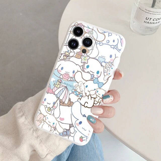Phone Case for For Apple iphone 14 Pro Max 14 Plus Girls Anti-drop Cartoon Cinnamoroll Kuromi Hello Kitty Silicone Siling Cover ZR