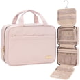 thumbnail image 1 of NISHEL Neceser de Viaje para Mujer, Organizador Colgante Portátil para Champú, Acondicionador, Juego de Brochas, Accesorios de Maquillaje, Tamaño Mediano, Rosa, 1 of 5