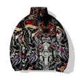 thumbnail image 3 of Chaquetas de invierno 2024 para hombre, abrigo holgado de algodón para hombre, estampado gráfico de granjero y gallo grande, ropa de calle Harajuku, abrigos para hombre, 3 of 5
