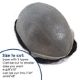 thumbnail image 3 of Toupee for Men Human Hair Replacement Systems 0.03mm Ultra Thin Skin Base Men's Hairpiece, 3 of 7