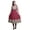 Fuschia Pink, variant on Fuschia Pink Ikat Ethnic Printed Indian Kurtis For Women Anarkali Kurti Maxi Casual Dress Small