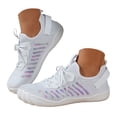 thumbnail image 3 of NOKIO Men's Bar𝖾𝖿oot Shoes Comfortable Wide Width Sneakers Breathable Mesh Running Shoes Lightweight Casual Sport Walking Shoe Quick-Drying 𝖫a𝖼e Up Athlet𝗂c Shoes, 3 of 4