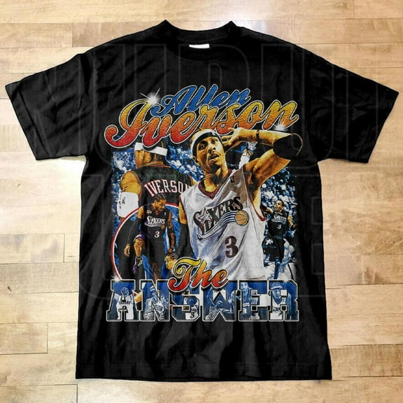 Allen Iverson T-shirt , The Answer, sport tee, basketball Player