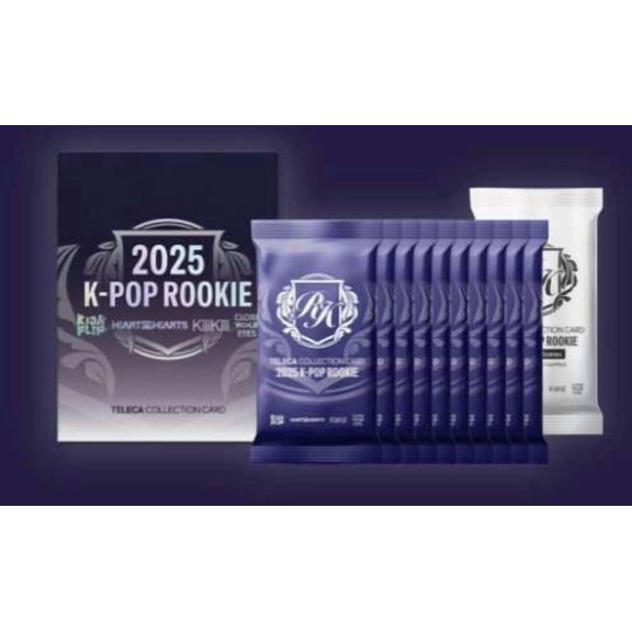 Pop Music 2025 K-Pop Rookie Card Collection Trading Card Box [10 Packs]