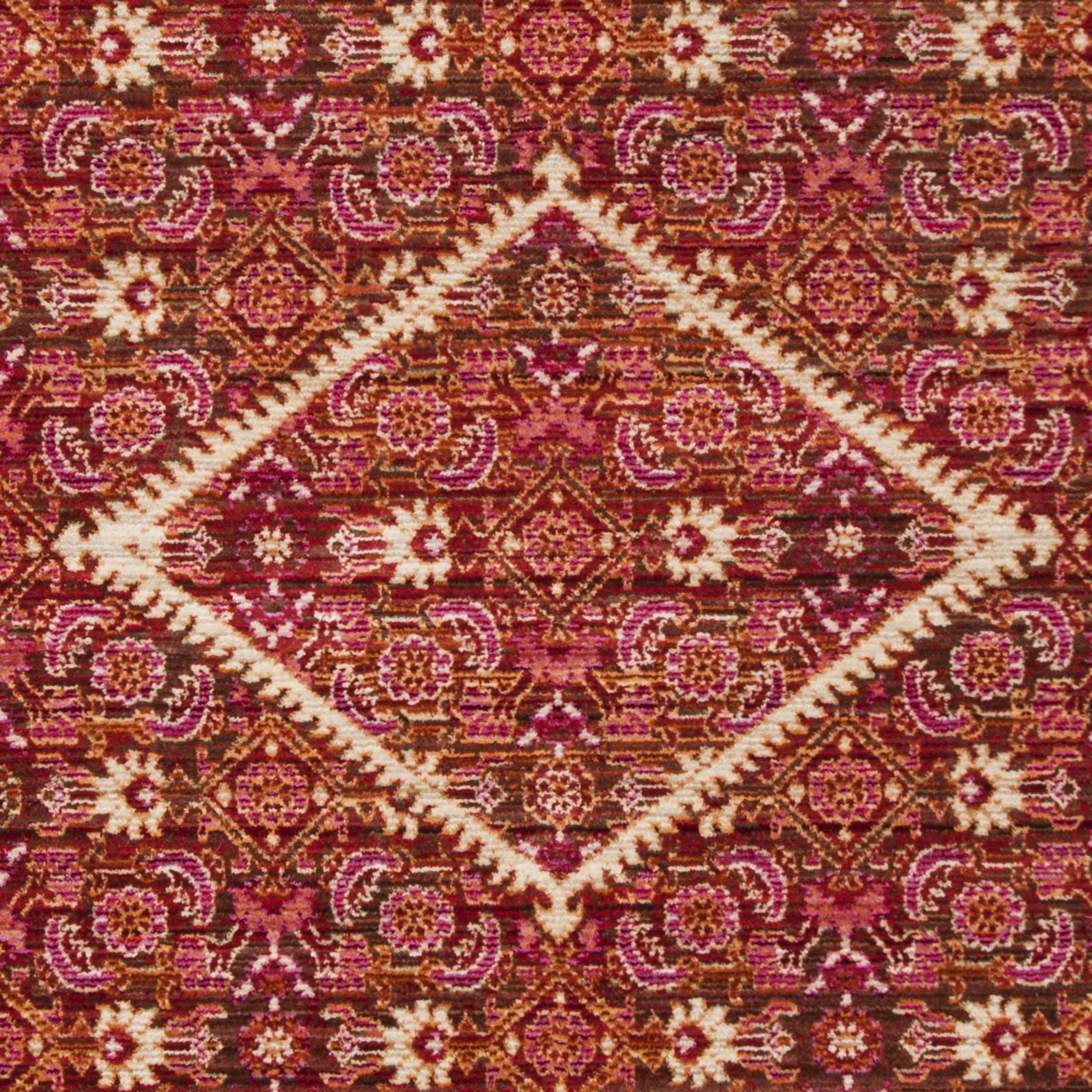 SAFAVIEH Sutton Ivy Floral Bordered Area Rug, Rust, 3' x 5'
