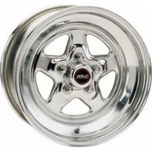 Weld Racing WEL96-510278 15 x 10 Po. 5 x 4.75 Po. Cercle de Boulon 4.5 Po. Espacement du Dos 15 lbs Roue Polie Pro Star