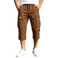 thumbnail image 3 of Shorts Men Cargo Loose Fit Joggers with Pocket Hiking Shorts Relaxed Fit Summer Essentials Beach Outfits, 3 of 6