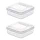 thumbnail image 2 of Contenedor de almacenamiento Macarena Contenedor de alimentos para refrigerador Apilable 2 uds, 2 of 8