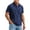 Navy, variant on FRSASU Jeans Shirts for Men Vintage Washed T-Shirt Button Up Short Sleeve Shirts Casual Lightweight Comfortable Demin Tees Purple