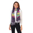 thumbnail image 2 of FORMRS Womens Scarf Winter Soft Long Big Warm Shawls Wrap Tassel Scarves, Colorful UFO, 2 of 9