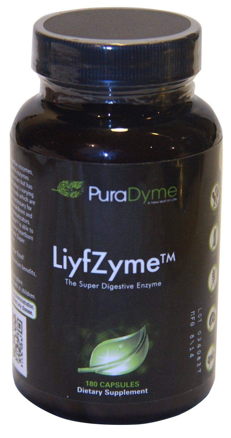 LiyfZyme Plant Based Digestive Enzyme Supplement 180