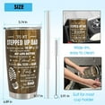 thumbnail image 3 of Father’s Day Gift for Dad - 20oz Stainless Steel Tumbler for men - Perfect Birthday, Valentines Day, Father''s Day, Christmas Gift for Dad from Daughter Son Wife - Leakproof and Durable, 3 of 6