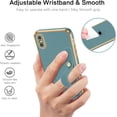 thumbnail image 3 of iPhone X Case,iPhone Xs Case,Phone case for iPhone X/XS, Slim Fit Soft with Adjustable Wristband Kickstand Scratch Resistant Shockproof Protective Cover for Apple iPhone X/XS 5.8", Blue Grey, 3 of 18