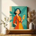 thumbnail image 6 of Retro Creative Juice Illustration Canvas Aesthetic Dorm Room Wall Decor, 6 of 8