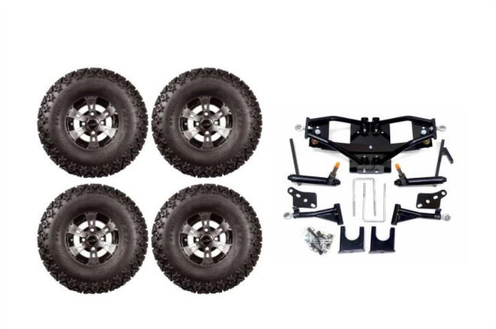 Lift Kit Combo with 10" Colossus Wheels & Tires for Club Car DS Golf