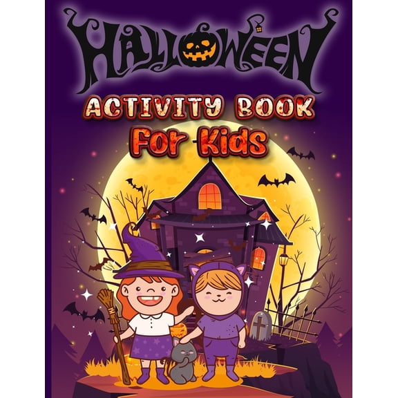Halloween Activity Book For Kids: A Cute and Fun Workbook to Learning, Pumpkin Coloring, Soduku, Mazes, Word Search and More! (Paperback)