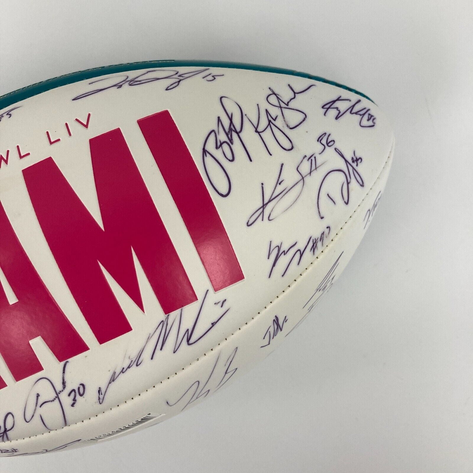 2019 San Francisco 49ers NFC Champs Team Signed Super Bowl LIV Football PSA DNA