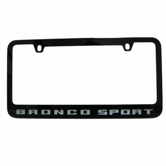 Ford Bronco Sport Engraved Solid Metal Black License Plate Frame Official Licensed