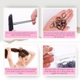 thumbnail image 4 of Marcoido Black Hair Rubber Bands,1500pcs Black Big Bands Hair Elactics with Hair Loop Styling Tool Set 2Pcs Braid Tools 1Pcs Rat Tail Comb For Men Women Girls Kids.(Black medium), 4 of 8