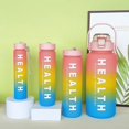thumbnail image 3 of Juego de 4 Botella de Agua motivacional de color degradado 3300ml + 1500ml + 700ml + 300ml Portátil al aire libre, 3 of 4